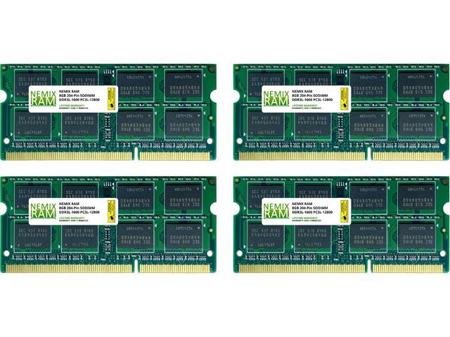 New 32GB 4X8GB PC3-12800 1600MHz DDR3 Memory for Laptop Notebook Computers 