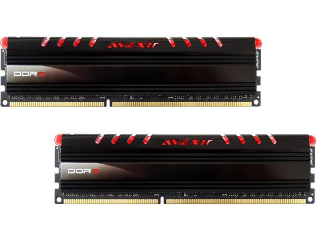 AVEXIR Core Series (Red LED) 8GB Kit (2 x 4GB) Dual Channel 240-pin DDR3 SDRAM DDR3 1600 (PC3 12800) Desktop Memory Module Model AVD3U16000904G-2CIR