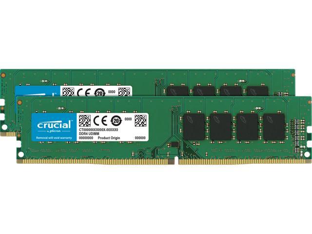 Crucial 16GB (2x 8GB) DDR4 2400 MHz PC RAM 288-pin DIMM Memory Kit CT2K8G4DFS824A