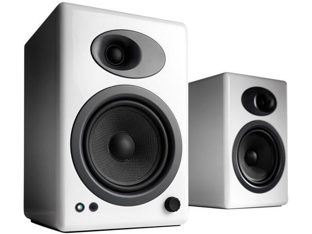 Photo 1 of Audioengine A5+ Classic Powered Bookshelf Speakers - Pair (White)