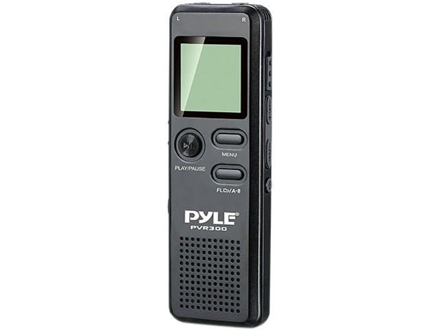 PyleHome - Rechargeable Digital Voice Recorder with USB & PC Interface, Built-in Rechargeable Battery, Micro SD Slot, 4GB Built-in Memory & Headphone Jack
