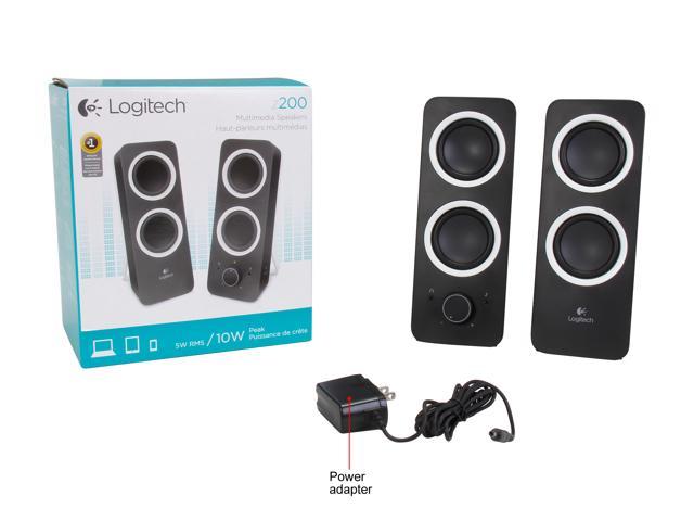 Logitech Z200 Stereo Logitech - Black - Newegg.com