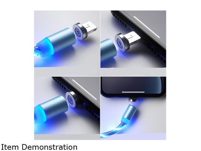 The Neatest Charging Cable 1m 3 in 1 Magnetic Absorption Data Charger-Cable LED Streamer Quick Pour Type-C 