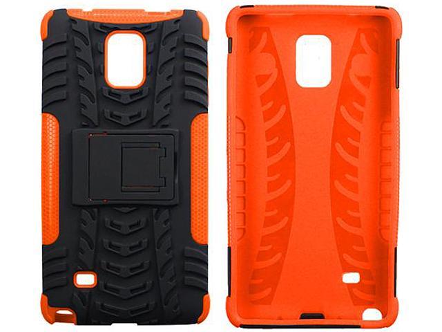roocase Galaxy Note 4 Case - roocase [TRAK Armor] Note 4 Hybrid Dual Layer Rugged Tough Case Cover with Kickstand roocase Made for Samsung Galaxy Note 4, Orange