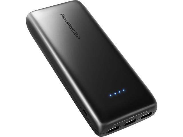 RAVPower 22000 mAh 2.4A Input, 5.8A 3 USB Output Power Bank External ...