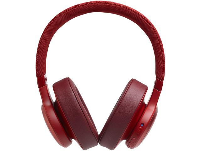 JBL LIVE 500BT With Google, Alexa voice Bluetooth Over-Ear Headphones- Red