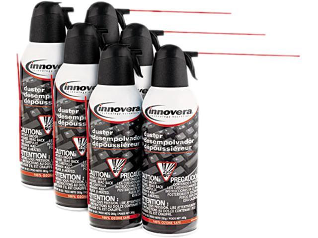 Compressed Gas Duster, 6 10oz Cans/Pack - IVR51508