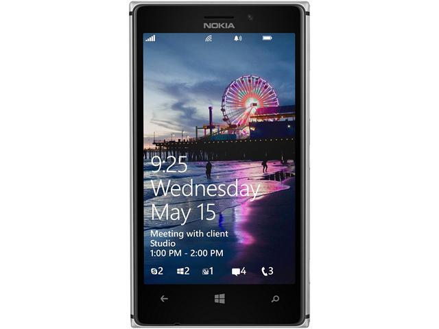 Nokia 925 White 3G LTE Windows Phone 8 Dual-Core 1.5GHz 16GB 8.0MP Camera Unlocked GSM Cell Phone - OEM