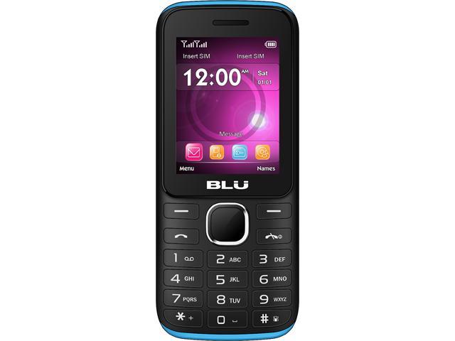 BLU ZOEY 2.4 3G Z070U GSM PHONE BLACK/BLUE