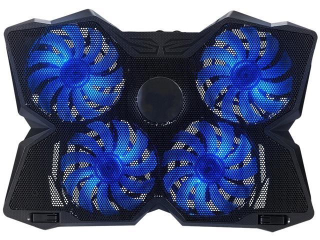 CORN Laptop Cooler Cooling Pad Gaming for 14-17-Inch Notebook Cooler Cooling Pad Stand Chill Mat with Four 120mm Blue Light Fans at 1200 RPM for Gamers and Office (SF-17-4)
