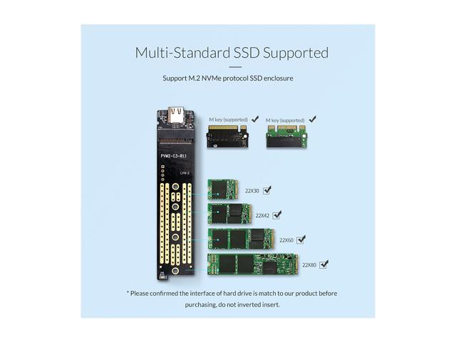 Wewoo - PCM2-C3 M.2 Clé USB 3.1 Gen2 Boîtier de disque dur SSD USB