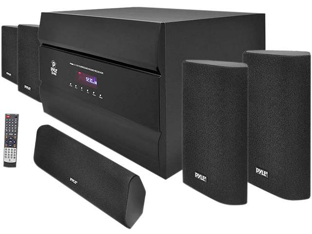 PylePro - 400-Watt 5.1 Channel Home Theater System with AM/FM Tuner, CD, DVD & MP3 Player Compatible