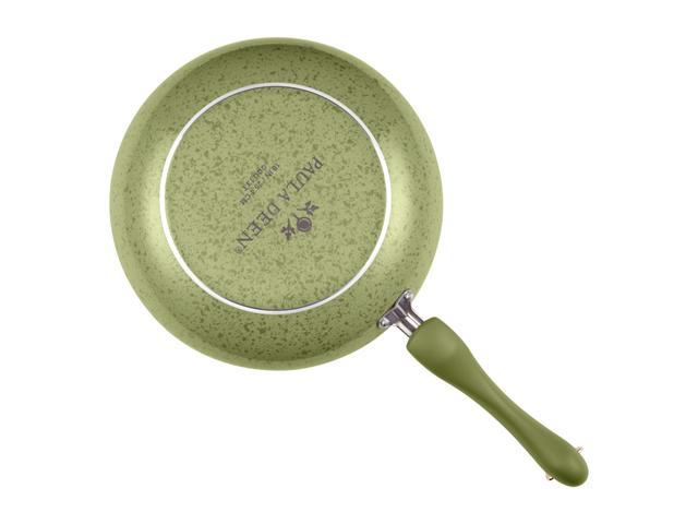 Paula Deen Signature Porcelain Non-Stick Cookware Pots Pans Set Green  Speckled