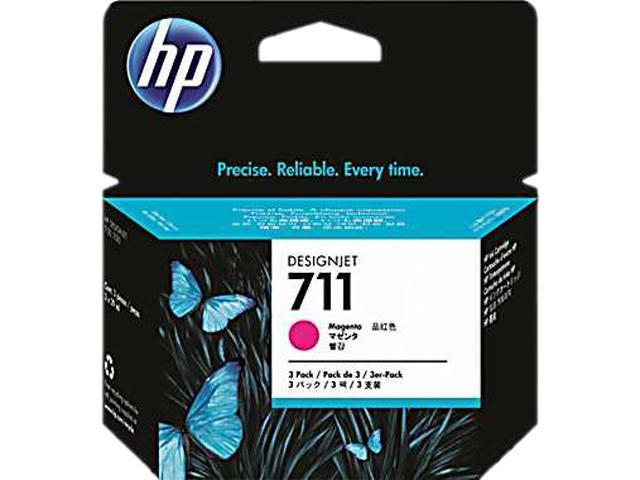 HP 711 Ink Cartridge - Triple Pack - Magenta