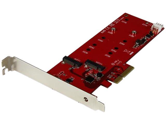 StarTech.com PEX2M2 2x M.2 SATA SSD Controller Card - PCIe - PCI Express M.2 SATA III Controller - NGFF Card Adapter