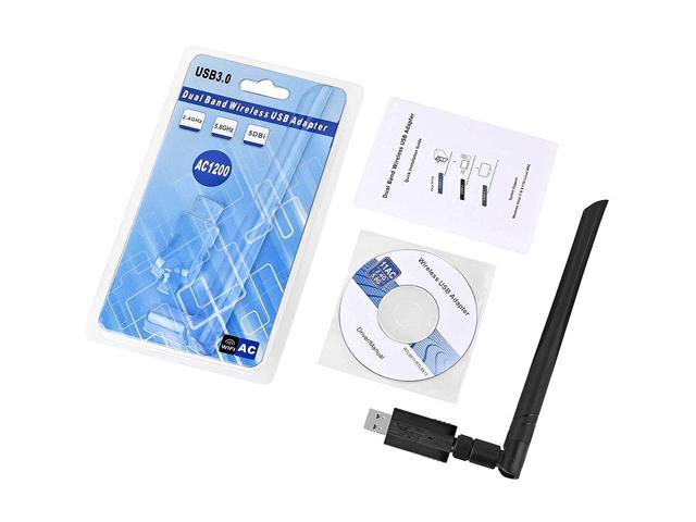 802.11 AC 1200M 2.4G/5.8G Dual-Band Support SuperSpeed Usb 3.0 Wireless Adapter 