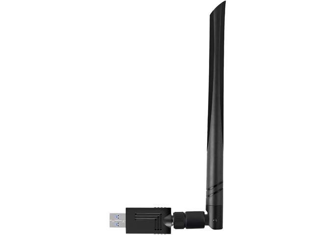 AC1200 USB Wifi Adapter, 1200Mbps USB 3.0 Wifi Dongle 802.11 ac Wireless Network Adapter with Dual Band 2.4GHz/300Mbps + 5GHz/866Mbps 5dBi High Gain Antenna for Desktop Windows XP/Vista/7/8/10 Mac