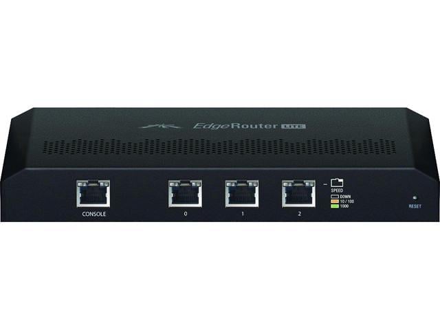Ubiquiti ERLite-3-US Edgemax EdgeRouter Lite-3 3x Gigabit LAN Ports