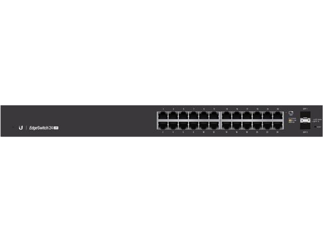 Ubiquiti EdgeSwitch Lite 24 Ports Wall-Mountable Fanless Switch with Optional DC Input - ES-24-LITE-US