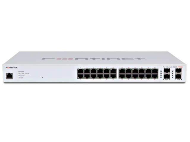 Fortinet FortiSwitch-224D-FPOE, Layer 2/3 FortiGate switch controller ...