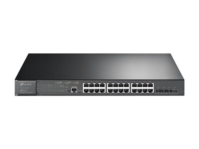 TP-Link TL-SG3428XMP | Jetstream 24 Port Gigabit Smart Managed L2+ PoE  switch | 24 PoE+ Port @384W, 4 x 10GE SFP+ Slots | Omada SDN Integrated |  IPv6