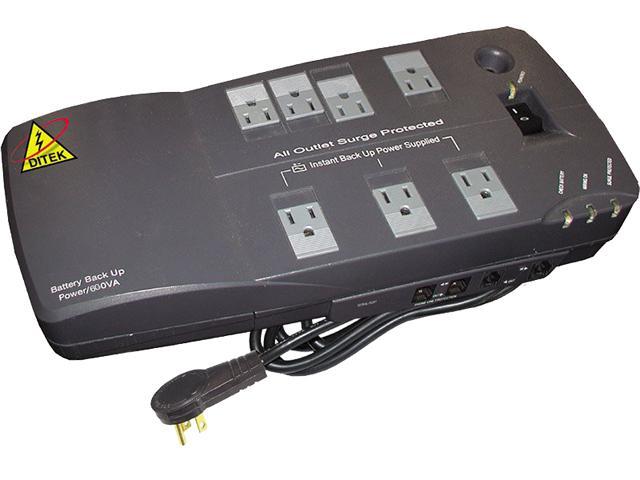 DITEK DTK-BU600PLUS 7 Outlets 6 Feet 450VA Surge Protector - Newegg.com