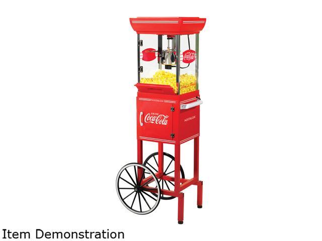 Nostalgia Electrics Coca-Cola Series 48-inch Old Fashioned Movie Time Popcorn Cart