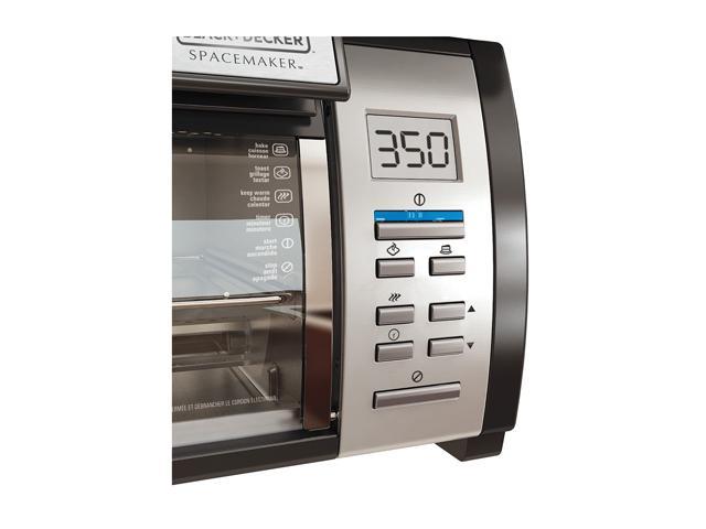 BLACK+DECKER SpaceMaker Under-Counter Toaster Oven, Black/Silver