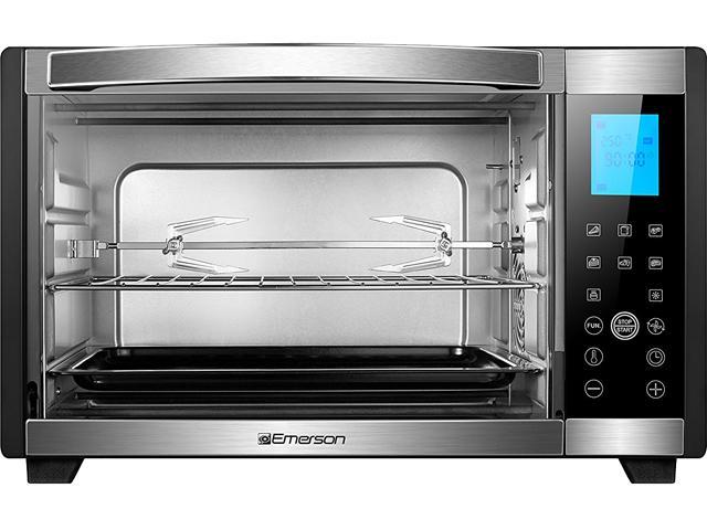Emerson 6 Slice Convection Rotisserie Countertop Toaster Oven