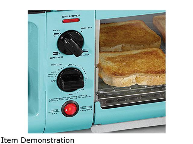 Blue Nostalgia BSET300BLUE Retro Series 3-in-1 Breakfast Station 