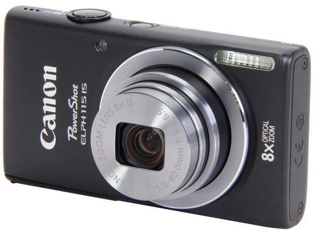 Canon PowerShot ELPH 115 IS Digital Camera (Black)