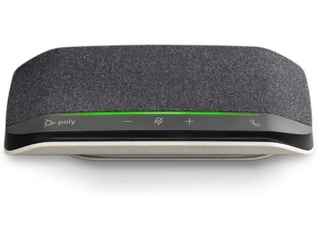 Poly Sync 10 USB Speakerphone (Plantronics) - Two-in-One Portable Speaker for Audio/Video Conference Calls & Music - USB Powered - Dual-Mic, Full-Duplex Audio - Works with Teams, Zoom, Google & More