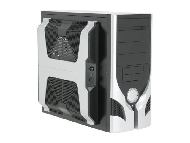 XCLIO 3060PLUS-BK Fully Black High Gloss Finish + Silver bezel 0.6 mm SECC/ ABS Plastic ATX Mid Tower Computer Case