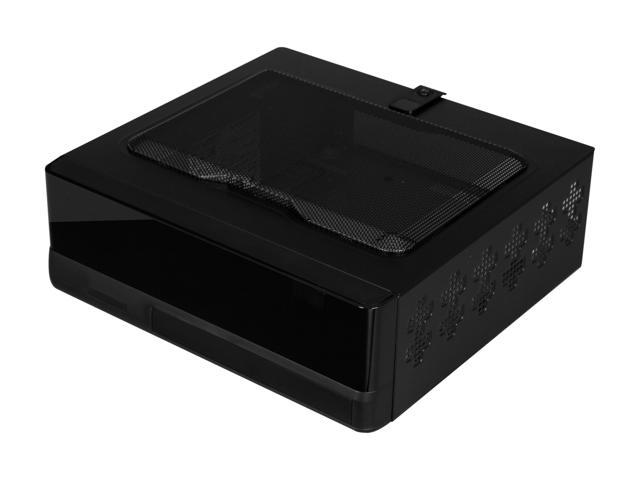 IN WIN IW-BQ656T.AD80TBLR, Mini ITX case w/ AD80A7-2 T power supply, w/ external remote that has USB 2.0 and Audio(HD) ports, comes with plastic mounting bracket that can be used as a stand or mounted at the back of the monitors.