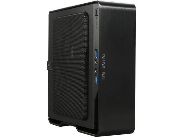 IN WIN Chopin Black Aluminum, SECC Mini-ITX Tower Case 150W Power Supply with 4 colors stickers inside