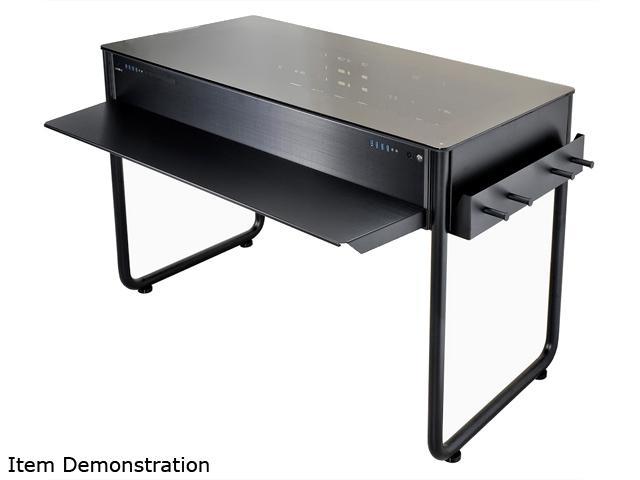 Lian Li DK-02 Black Aluminum Computer Desk (Computer Case with Legs)