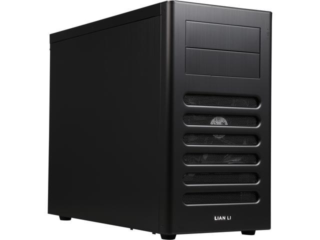LIAN LI PC-A56B Black Aluminum ATX Mid Tower Computer Case ATX PSU (Not Included) Power Supply