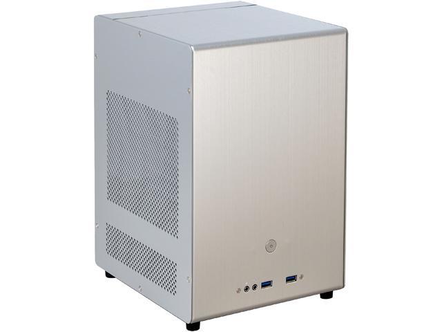 LIAN LI PC-Q04A Silver Aluminum Mini-ITX Computer Case ATX PSU (Optional) Power Supply