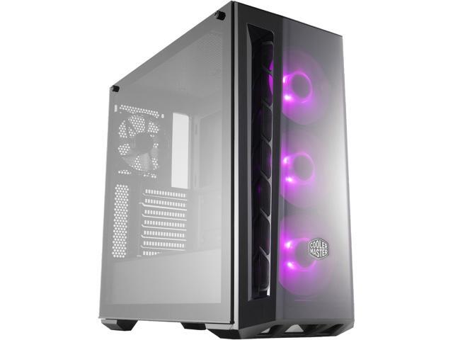 Front Cooler Master MasterBox MB520 RGB ATX Mid-Tower w// Front DarkMirror Panel
