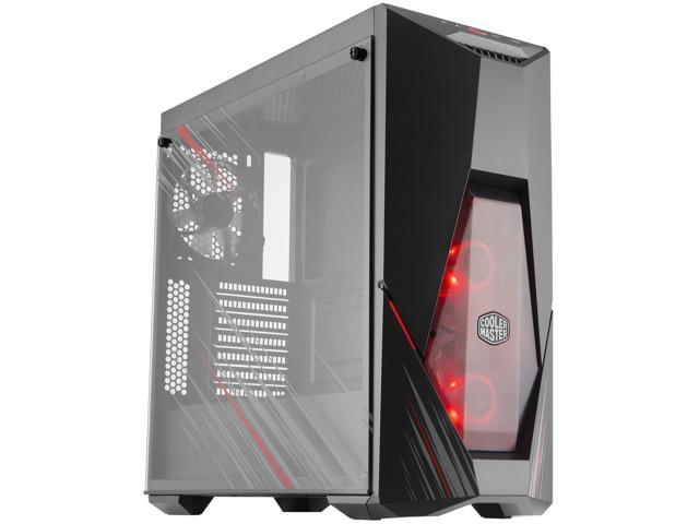 Cooler Master MasterBox K500 Phantom Gaming Edition ATX Mid Tower w/ Phantom Aesthetic Design, Front Semi-Meshed Ventilation, Tempered Glass Side Panel, Front RGB Strips & 2 x 120mm RGB Fans