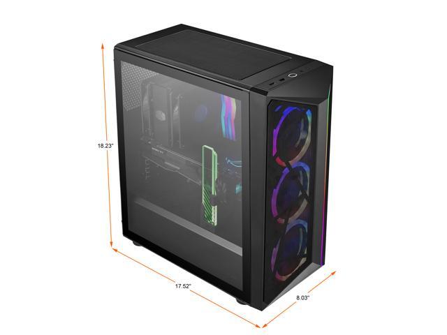 Cooler Master CMP 510 ATX Mid-Tower with Mesh Intakes, ARGB Edge