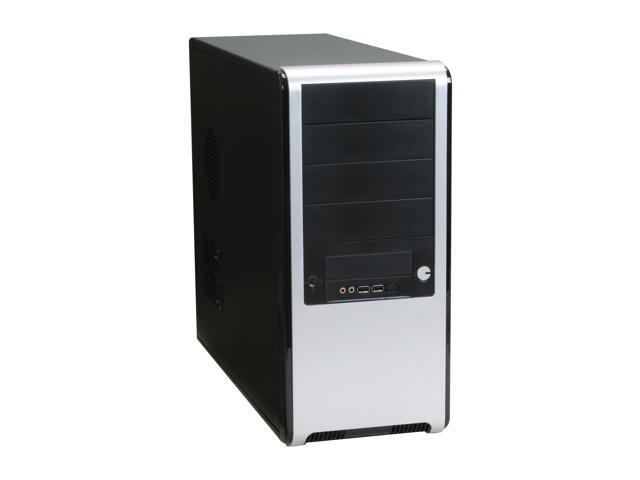HEC 6C60BS Silver ATX Mid Tower Computer Case with Ultra Silent 500Watt ...