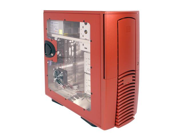 CHIEFTEC ATX-601AE RD Red Aluminum ATX Mid Tower Computer Case 450W Power Supply