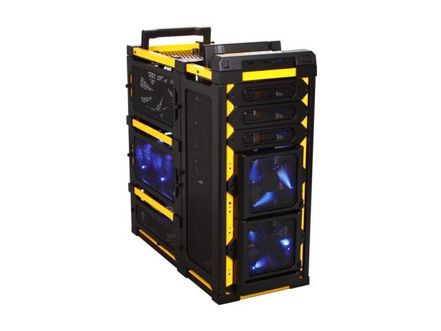 Antec Lanboy air Yellow Black / Yellow Steel / Plastic ATX Mid Tower Computer Modular Case