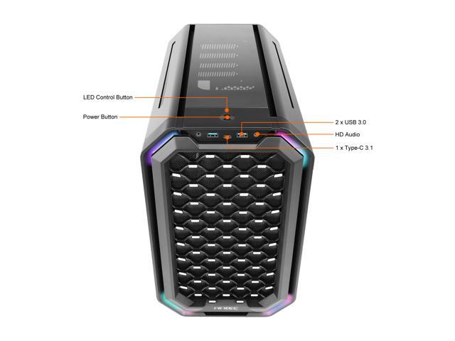 Antec Dark Cube, Dual Front Panels Included, Slide-Open Case