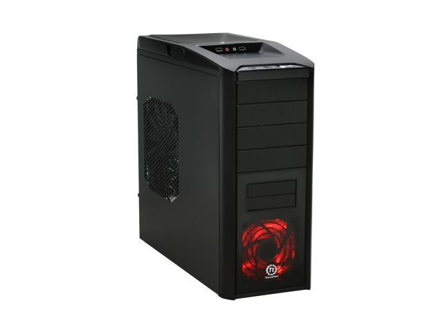 Thermaltake V9 Black Edition ATX Computer Gaming Chassis with Dual Oversized 230mm Ultra-Silent Cooling Fans VJ400G1N2Z Mid Tower