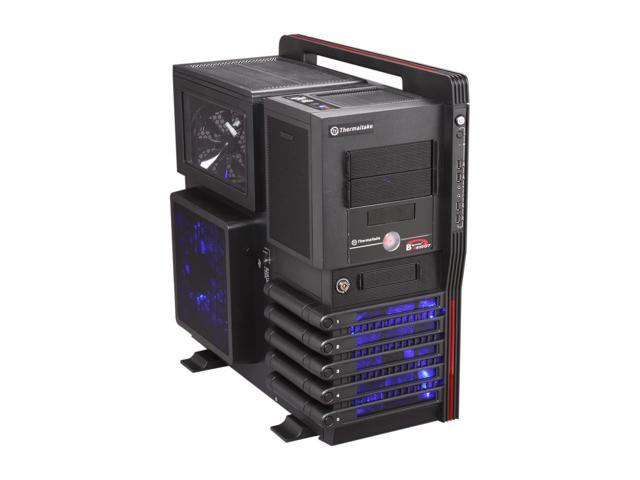 Thermaltake Level 10 GT LCS (VN10031W2N) Black Steel SECC / Plastic ATX Full Tower Computer Case with Liquid Water Cooling System and Three Fans-1x 200mm Colorshift front fan, 1x 200mm Colorshift side fan, 1x 140mm rear turbo fan