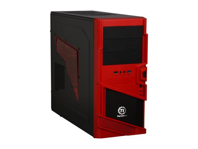 Thermaltake Commander MS-I Epic Edition Black / Red SECC ATX Mid Tower Computer Case