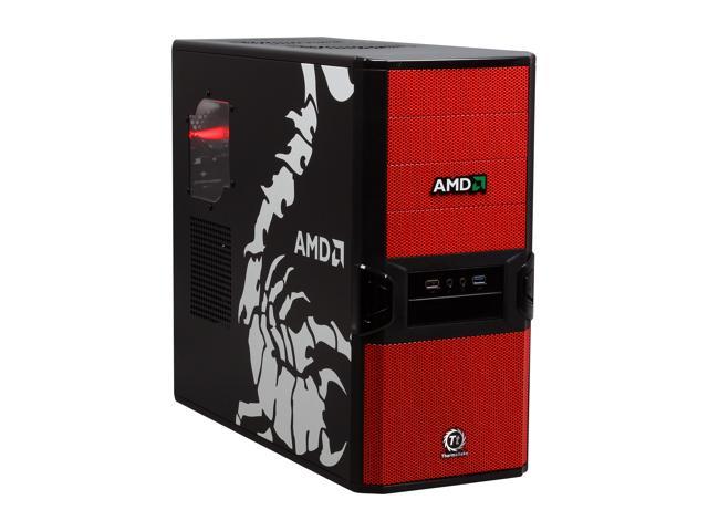 Thermaltake V3 Black AMD Edition VL800P1W2N Black / Red SECC / Plastic ATX Mid Tower Computer Case