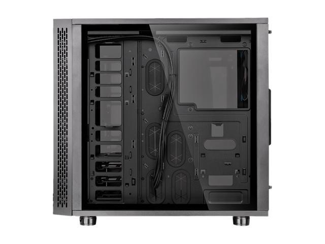 Thermaltake View 31 Dual Tempered Glass Atx Tt Lcs Certified Black Gaming Mid Tower Computer Case Ca 1h8 00m1wn 00 Newegg Com